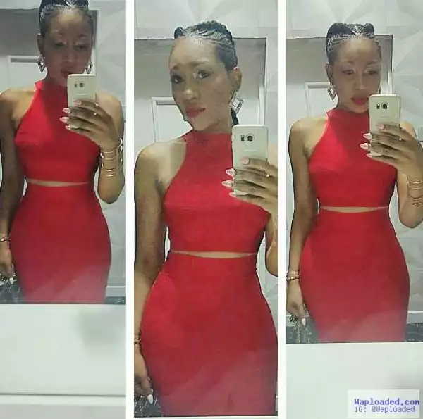 Actress Ebube Nwagbo Flaunts Curves In Red Outfit (Photo)
